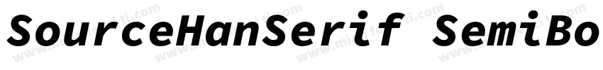 SourceHanSerif SemiBold 83pv RKSJ H字体转换